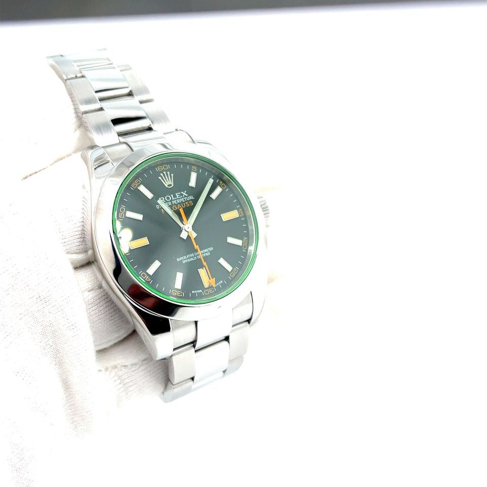 Rolex Milgaus green Glas 116400GV von 2009, OVP Full (057264) in Hannover