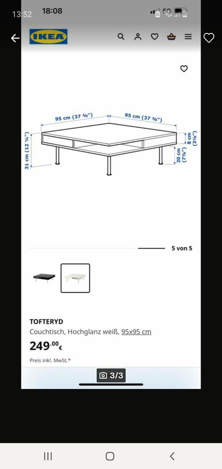 Tisch  für Wohnzimmer in Haunetal