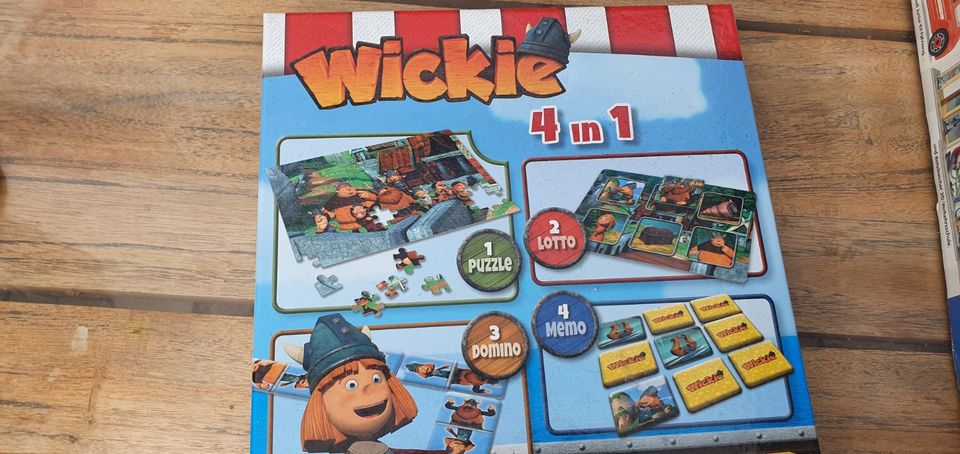 Spielesammlung Wickie 4 in 1 Memory/Puzzle/ Domini/ Lotto in Salzbergen