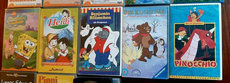 13 Stück VHS Videokassetten für Kinder in Wolfen