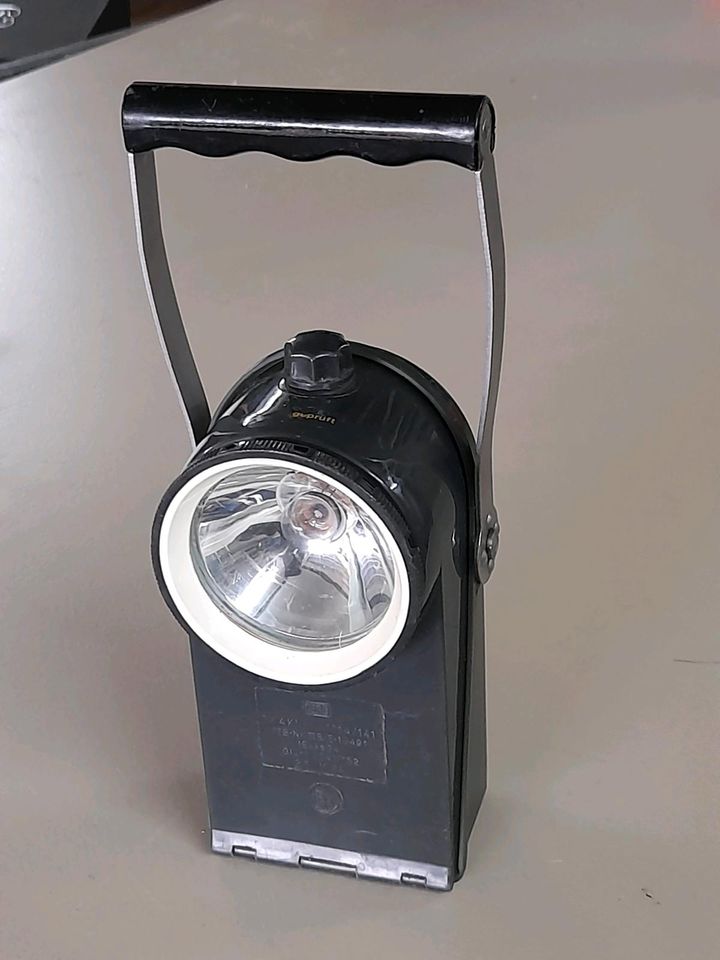 Elektrische Bergbau-Lampe Gruben-Lampe Bergmanns-Lampe Leuchte in Hahnbach