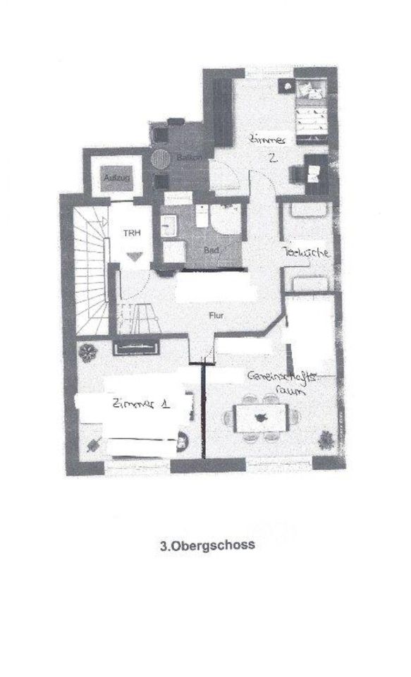 12qm WG-Zimmer (5er Frauen-WG ) mit Aufzug + Dachterrasse *TOP* in Karlsruhe