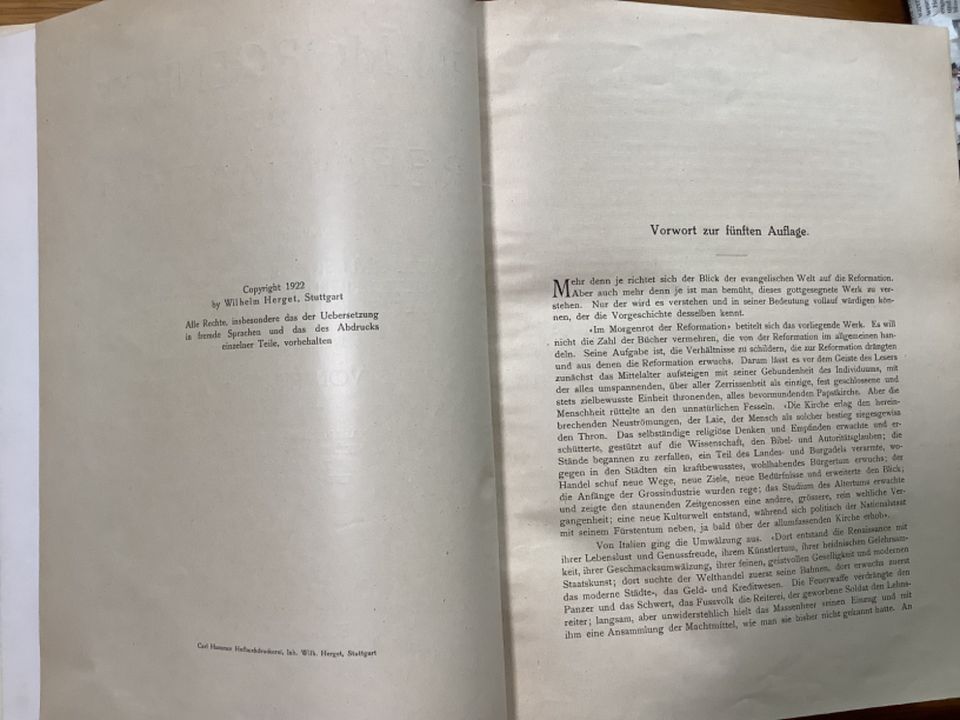 Im Morgenrot der Reformation. Hrsg. v. J. v. Pflugk-Harttung 1924 in Göttingen