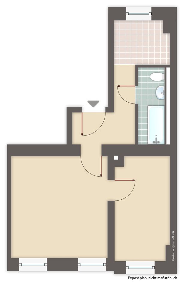 frei ab 01.06.2024: gemütliche 2-Raum-Wohnung in Zwickau