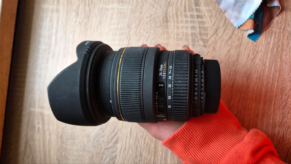 Objektiv Sigma 24-70 mm f2. 8 für Nikon in Arrach