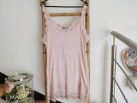 XL 44 tredy Top Tanktop Shirt rosa used Spitze Longtop Sachsen-Anhalt - Genthin Vorschau