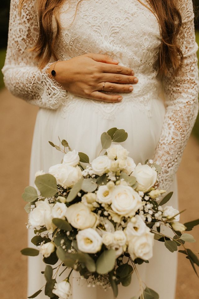 Brautkleid Schwangerschaft 2 Teiler in Bremen