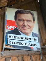 ** Scheunenfund: SPD Gerhard Schröder Wahlplakat 2005 ** Bayern - Neustadt b.Coburg Vorschau
