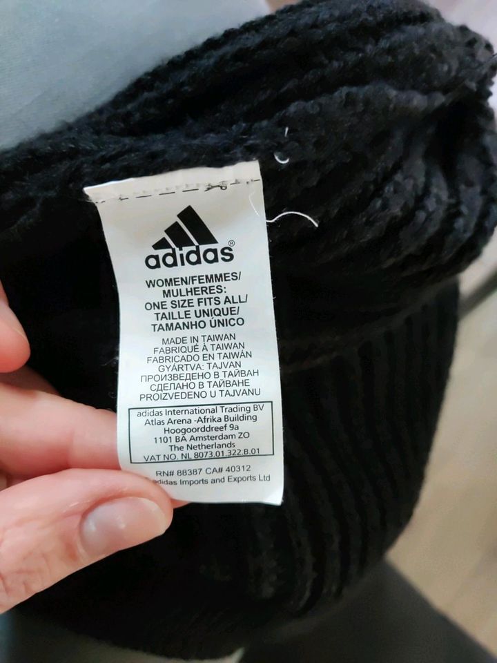 Adidas Mütze schwarz Strick one size in Sande