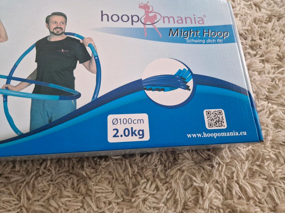 Hula Hoop Mighty Hoop blau 2kg 100cm OVP in Fintel