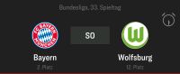 2 Sitzplatz Karten für FC Bayern München gegen VFL Wolfsburg Hamburg - Bergedorf Vorschau
