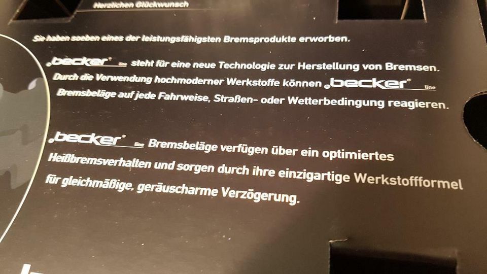 Bremsbeläge vorne VAG VW Audi Skoda Seat PR Nummer 1LB 1LE 1ZC in Nördlingen