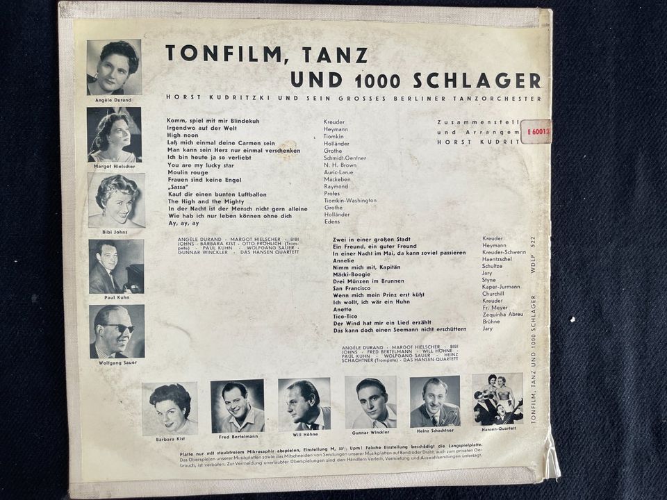 Tonfilm Tanz und 1000 Schlager Vinyl 10" mit Ein Freund ein guter in Pulheim