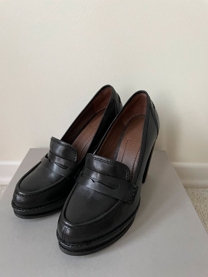 Marc O’Polo Damen Loafer mit Blockabsatz Gr. 37,5 in Rickling