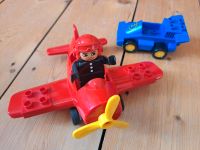 Lego Duplo Flugzeug rot, Pilot, Rennwagen blau Köln - Nippes Vorschau