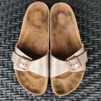 birkenstock Madrid Leder Pantoletten Bronze 39 neuwertig Saarland - Völklingen Vorschau