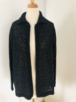 Strickjacke Cardigan schwarz gold Gr 42 XL Vintage Baden-Württemberg - Rutesheim   Vorschau