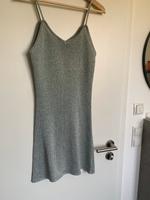Kleid, Mini, Träger, Gr. 35, silber grau, Feinstrick, Vintage Bayern - Kaufbeuren Vorschau