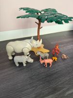 Playmobil Baum, Nashorn mit Baby, Affen, Hyäne Bayern - Kaufbeuren Vorschau