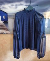 ❤️ GUESS Spitze Bluse 90€ Shirt Netz navy XL Tunika transparent Aachen - Laurensberg Vorschau