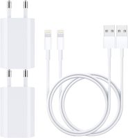 2x iPhone Ladekabel + 2x Netzteil USB Lightning Kabel 1m Nordrhein-Westfalen - Meinerzhagen Vorschau