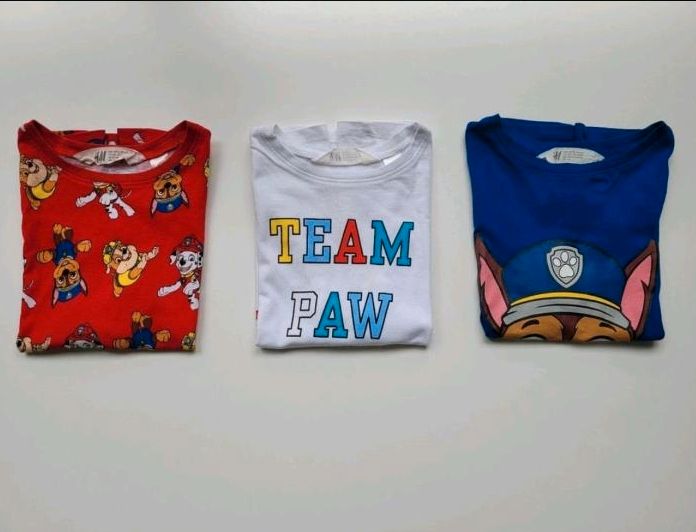 Kleiderpaket, Paw Patrol T-Shirts, Größe 110/116 in Metzingen