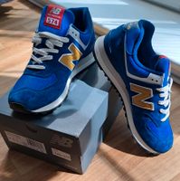 NEU New Balance 574 Blau / Senf - Gelb Gr: 42 Sneakers Brandenburg - Bernau Vorschau