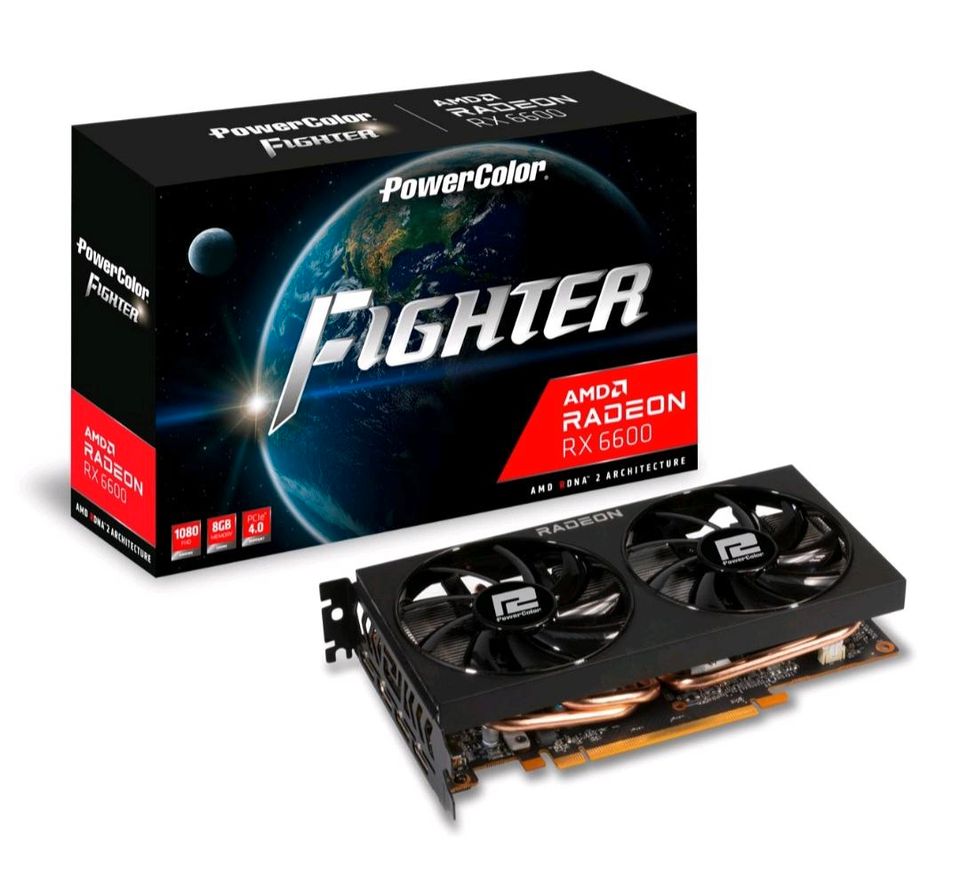 Powercolor AMD RX 6600 Fighter gegen Nvidia RTX in Schlüchtern