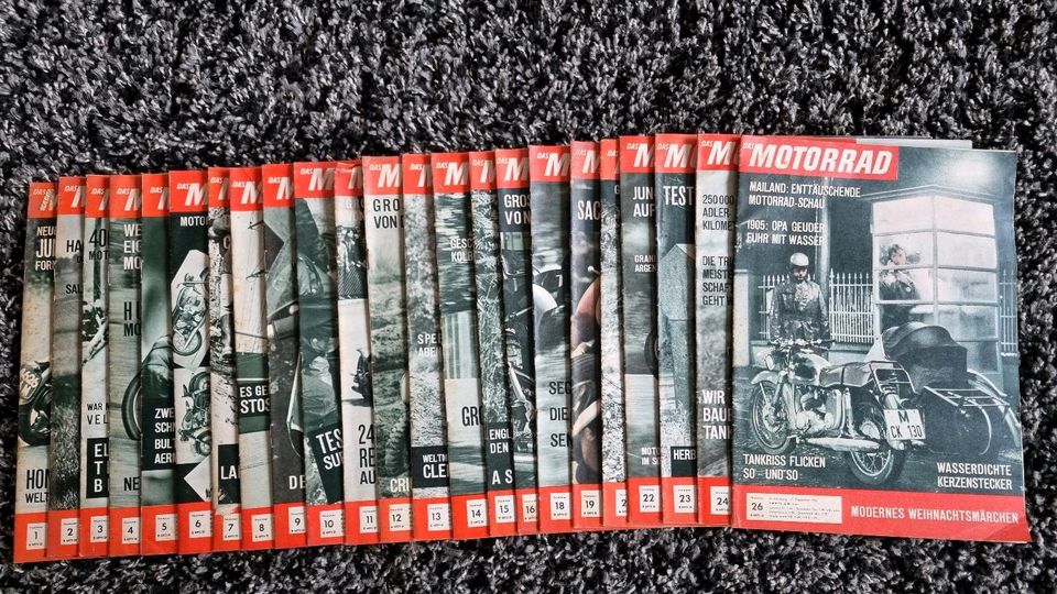 Das Motorrad Jahrgang 1963 fast komplett Zeitschrift Heft in Kippenheim