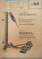 Normalteilliste Mörtl Hochleistungs-Mähwerke Universal/ Rasant Nordrhein-Westfalen - Everswinkel Vorschau