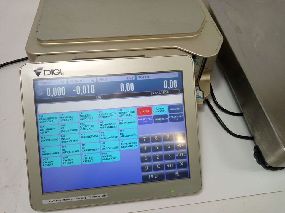 DIGI SM-5500B Verkaufswaage Waage Ladenwaage Touchscreen Drucker in Borken