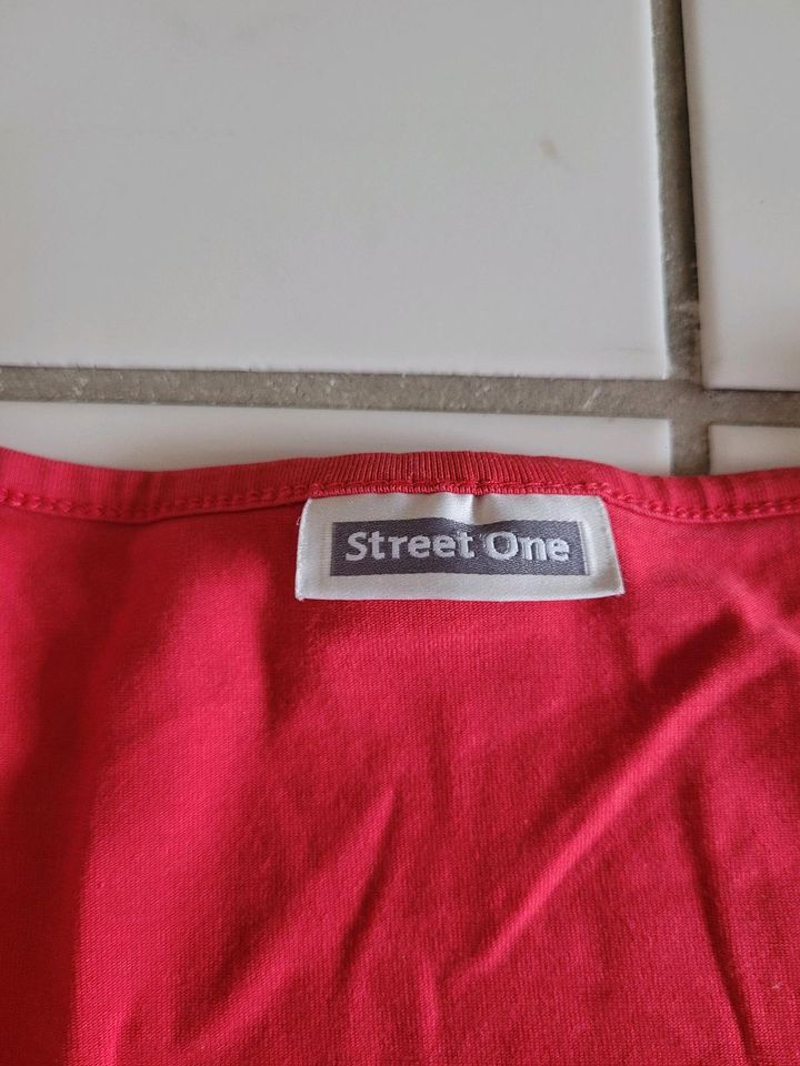Street One Oberteil langarm/dreiviertellang Größe 38 rot/pink in St. Leon-Rot