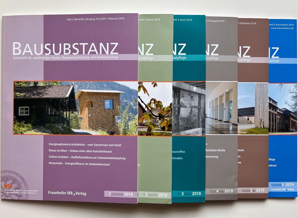 Fachzeitschrift BAUSUBSTANZ - Jahr 2019 - sechs Hefte in Hamburg