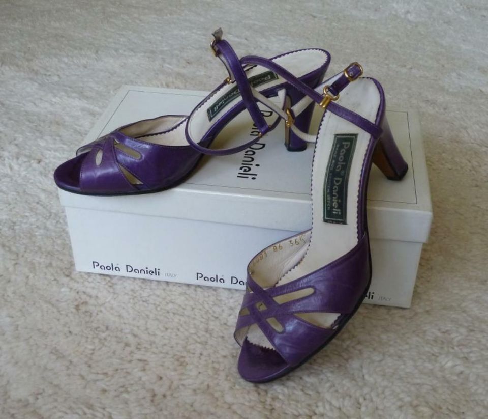 Designer Sandaletten Pumps Riemchen Schuh High Heels 70er Jahre in Aachen