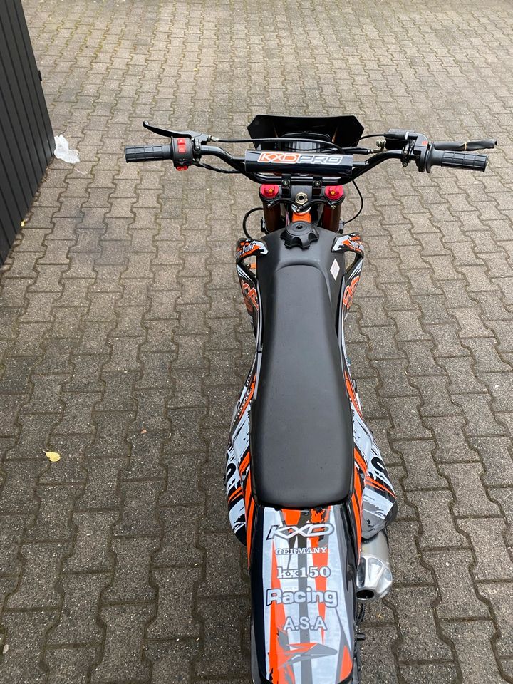 Pit Bike 150ccm KXD NEU Cross 19/16 Zoll Dirtbike Pit Bike Licht in Aschaffenburg