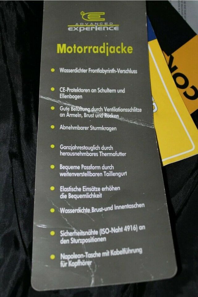 Motorradjacke Experience Advanced/schwarz Gr.L in Eppelheim