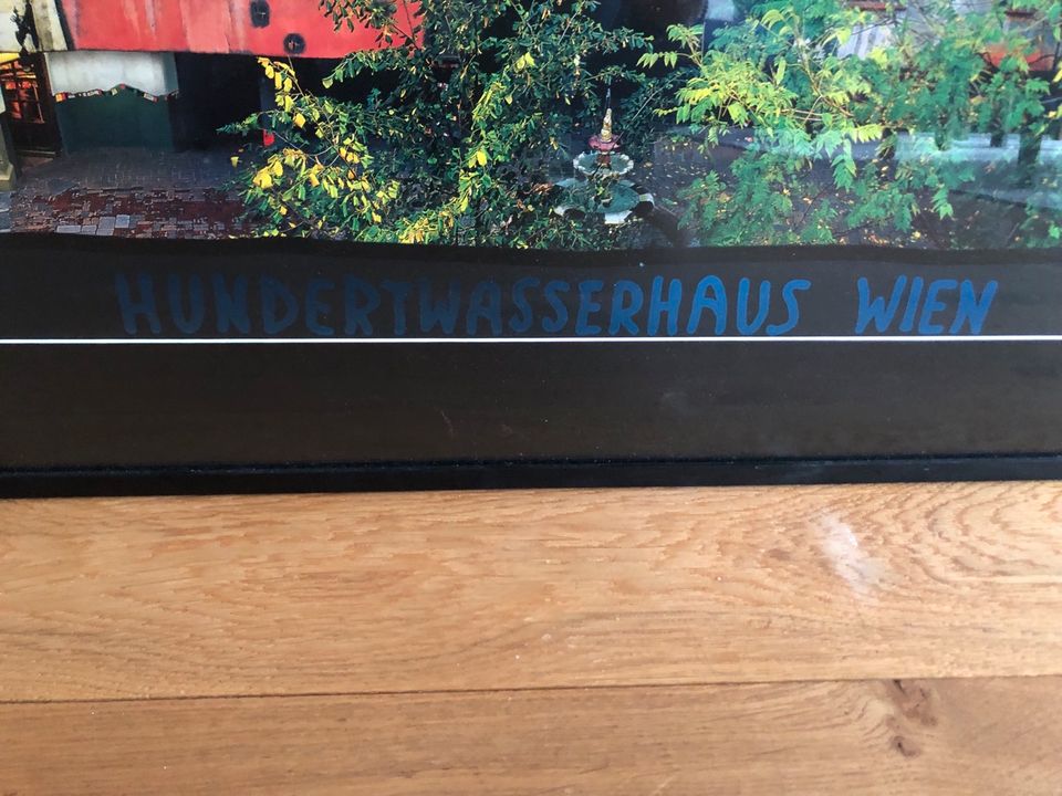 Hundertwasser Poster Wien im Bilderrahmen in Schwelm