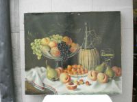 Stillleben mit Obst & Wein - Olbild um 1900 - signiert Rheinland-Pfalz - Koblenz Vorschau