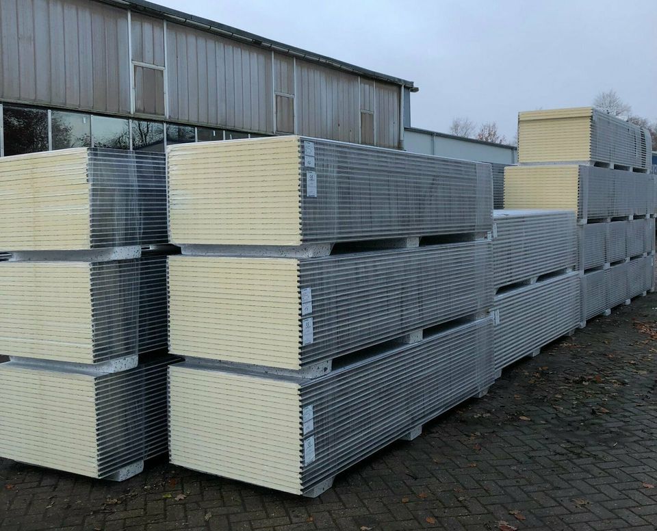 Sandwichplatten Sandwichpaneele  Wand 40mm RAL 7016 in Edewecht