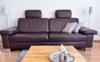 Sofa, Couch, Garnitur, W. Schillig, Leder, mit Sessel, mocca Nordrhein-Westfalen - Würselen Vorschau