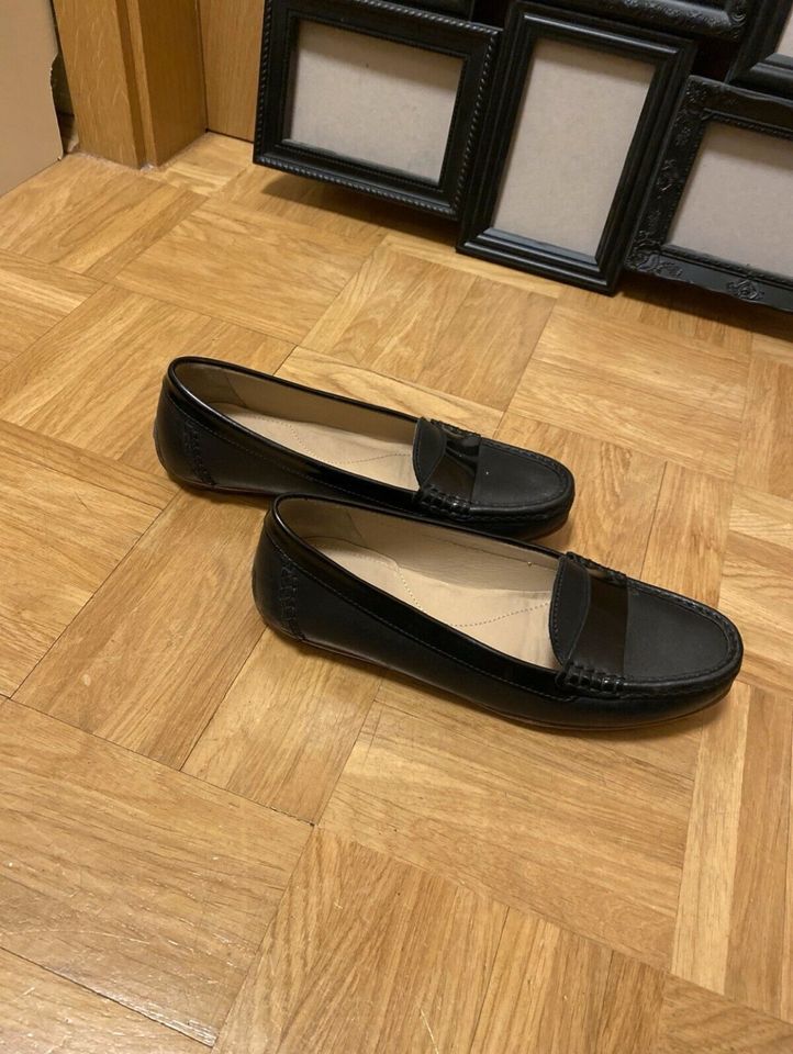 slipper schwarz geox Leder Schuhe 37 in München