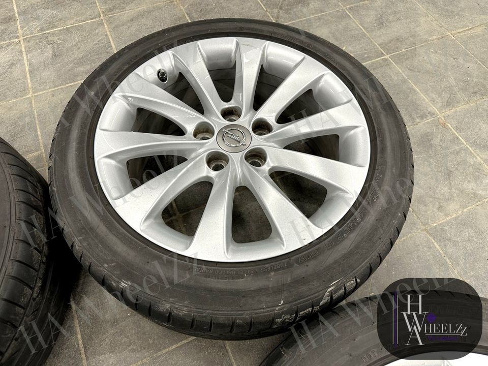 SELTEN ➡️ 18 ZOLL Opel Insignia-A ORIGINAL Alufelgen RDKS Sensor Sommerräder ➡️ Silber Alufelgen 5x120 ET42 ➡️ 245/45 R18 Sommerreifen Reifen Sommer Bridgestone - Seltenes Felgendesign 13378685 OP075 in Bünde