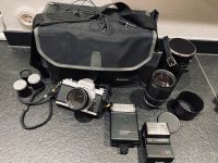 Nikkormat SIGMA Objektiv Hanimex Blitzlicht u. Tasche SETPREIS Niedersachsen - Lilienthal Vorschau