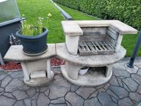 Holz(kohle) Grill aus Beton beige - sehr gut erhalten Rheinland-Pfalz - Rheinböllen Vorschau