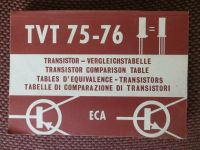 TVT 75-76 Transistor Vergleichstabelle ECA Nordrhein-Westfalen - Brilon Vorschau