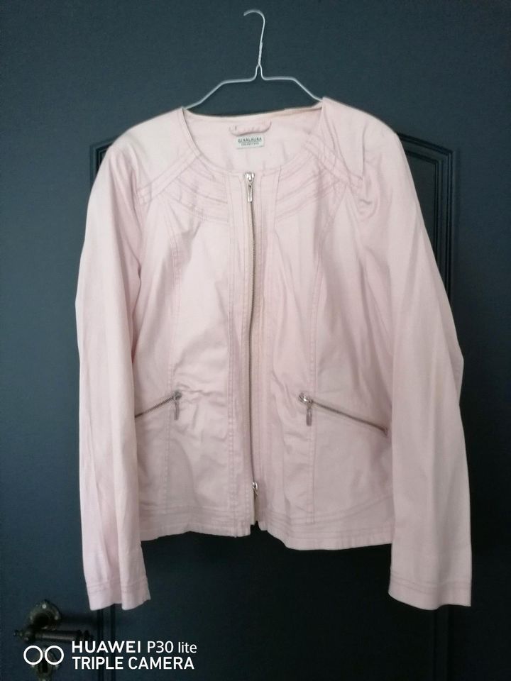 Damen Jacke rosa Gr. 44 XL Sommer Jacke von Gina Laura in Schiffweiler