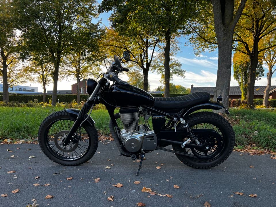 Suzuki LS650*SCRAMBLER UMBAU*HARLEY AUSPUFF*SAVAGE in Coerde