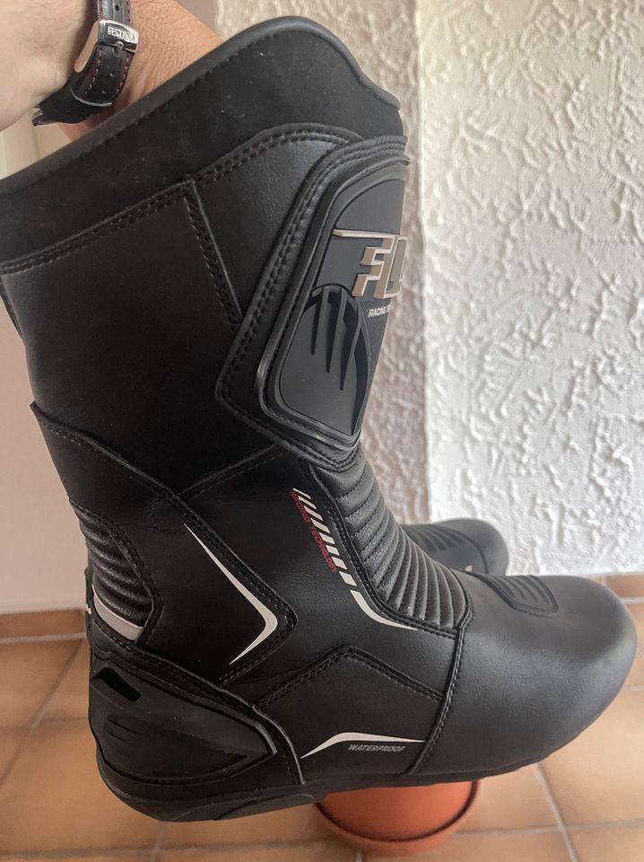 Motorrad Stiefel FLM Gr.44 in Saarbrücken