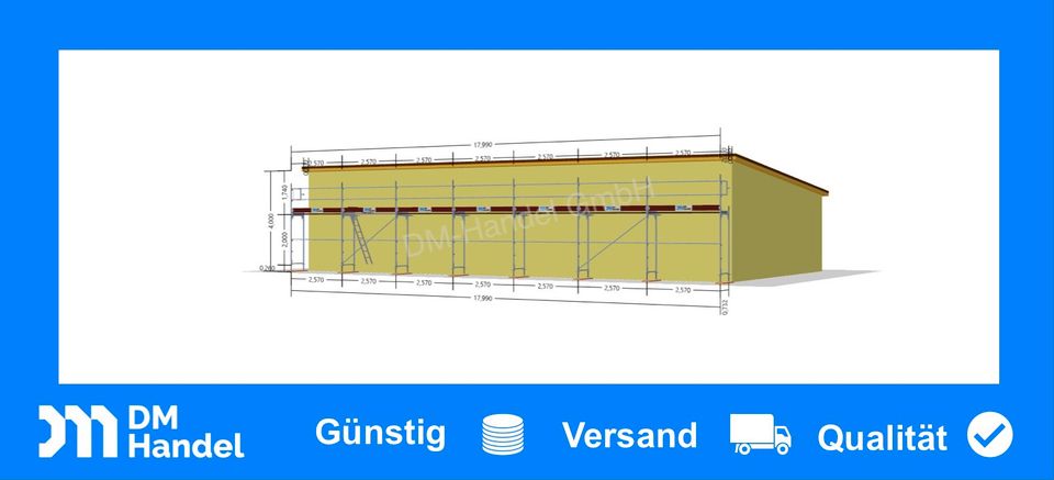 Alu Rüstung ✅ Gerüst 81,95qm Bordbrett 2,57m Fassadengerüst NEU in Murrhardt