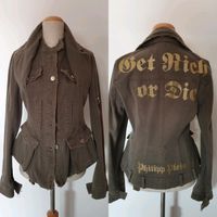 Philipp Plein Jeansjacke Jacke khaki gold 36 S Nordrhein-Westfalen - Erkelenz Vorschau